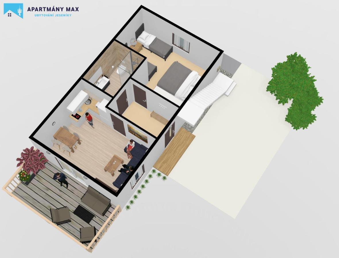 Max Apartmán Vaclavov u Bruntalu